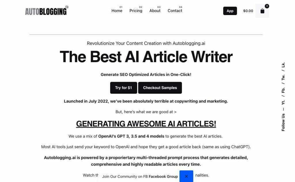 Autoblogging.ai: Revolutionize Content Creation with AI