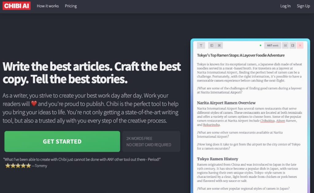 Chibi AI: Elevate Your Writing with AI Assistance