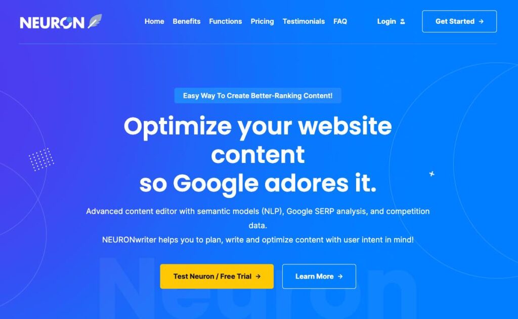 NeuronWriter: Optimize Content for Better Ranking