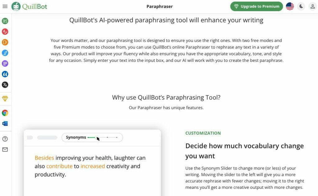 QuillBot: AI-Powered Paraphrasing Tool
